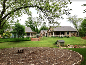 outdoor labyrinth at Oakcreek cohousing